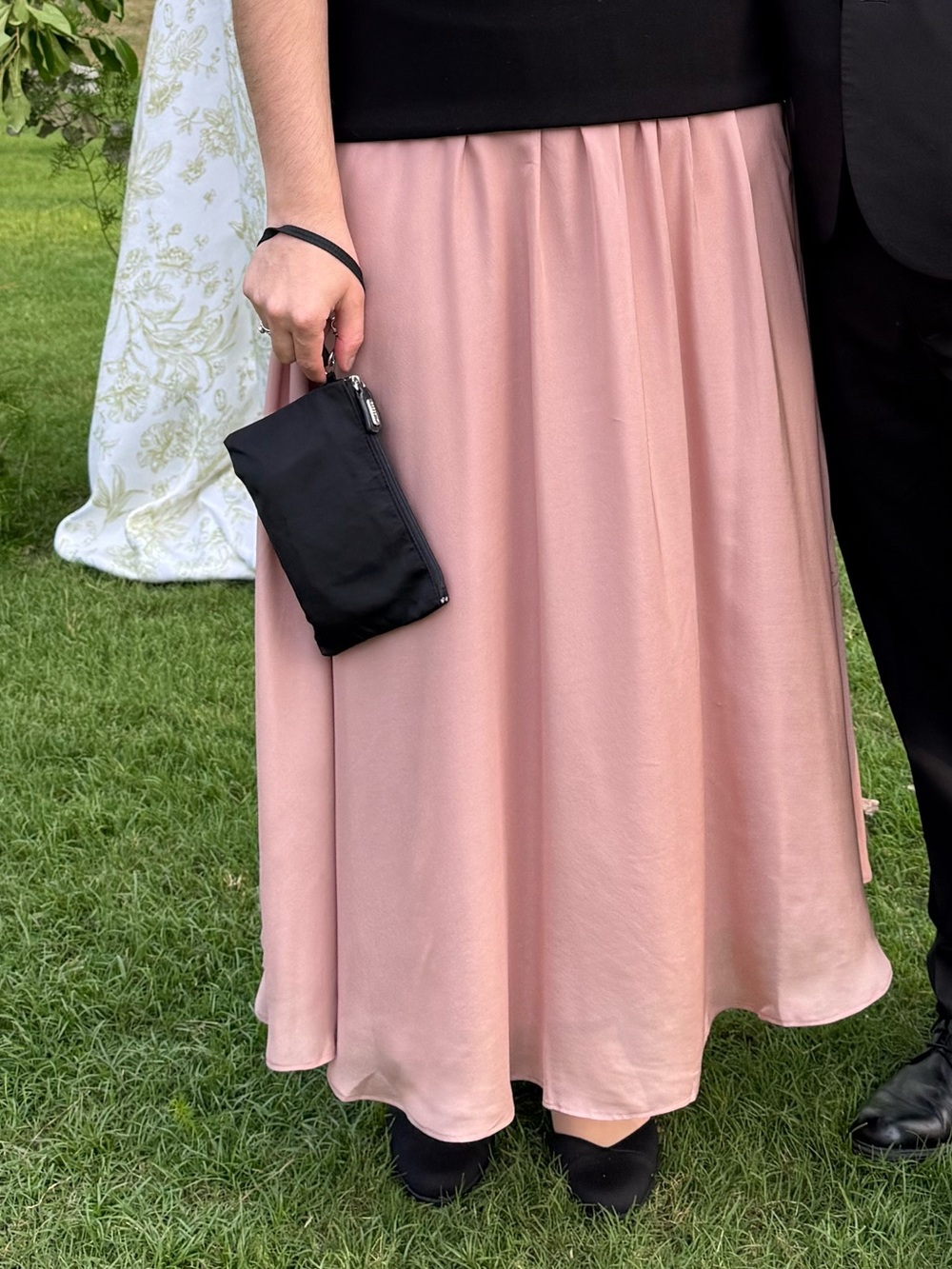Ann Taylor Pink Chiffon  Skirt